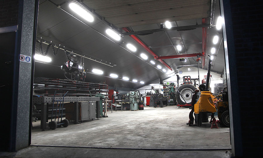 Werkplaats van Gemaco Techniek voor landbouwmechanisatie Gelderland